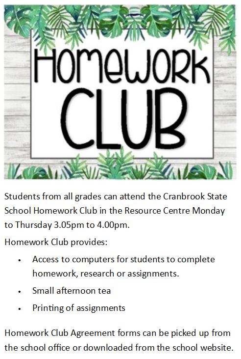 homework club contract